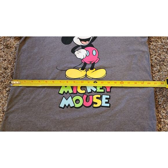 Mickey Mouse Women's Rainbow Ringer Tshirt Size Large NWOT - Picture 3 of 5